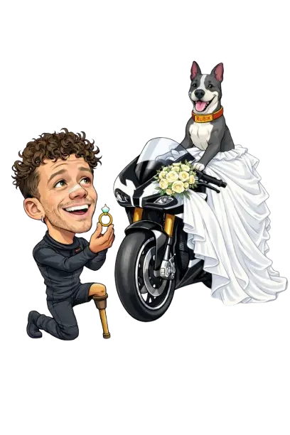 Caricatura Marco Bezzecchi GPK Games